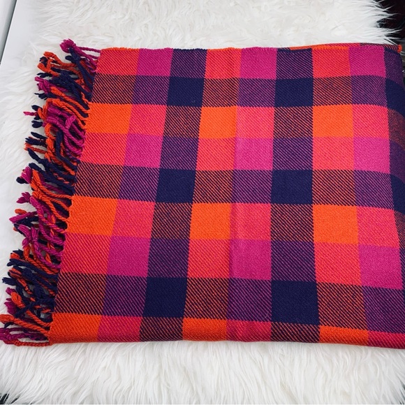 Coach Women’s Plaid Scarf - Picture 4 of 6